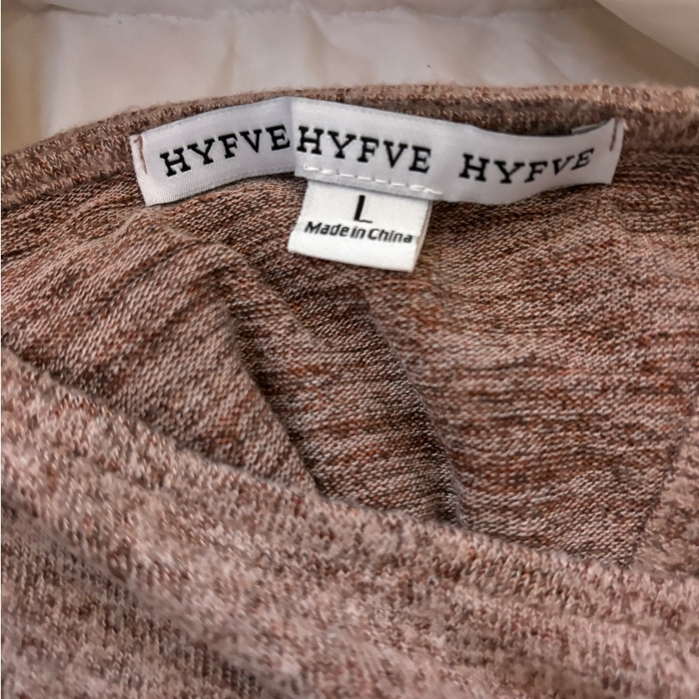 HYFVE Cropped Open Back Bow Sweater